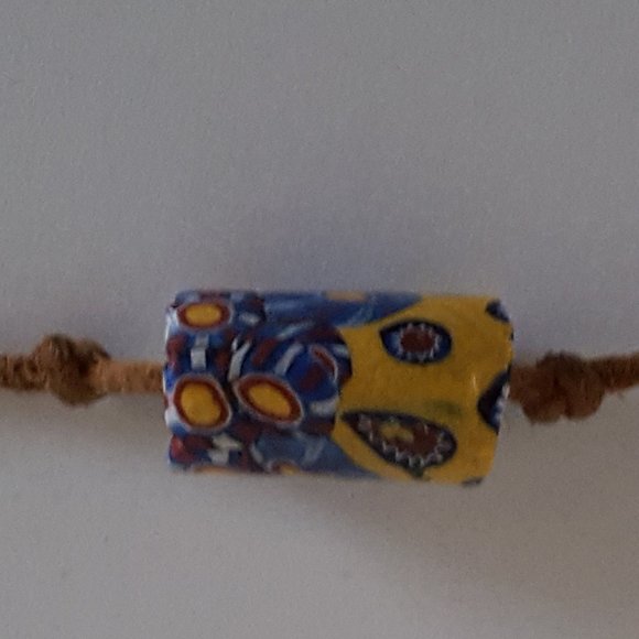 Vintage Glass Trade Bead on 15" Leather Cord - Picture 6 of 9